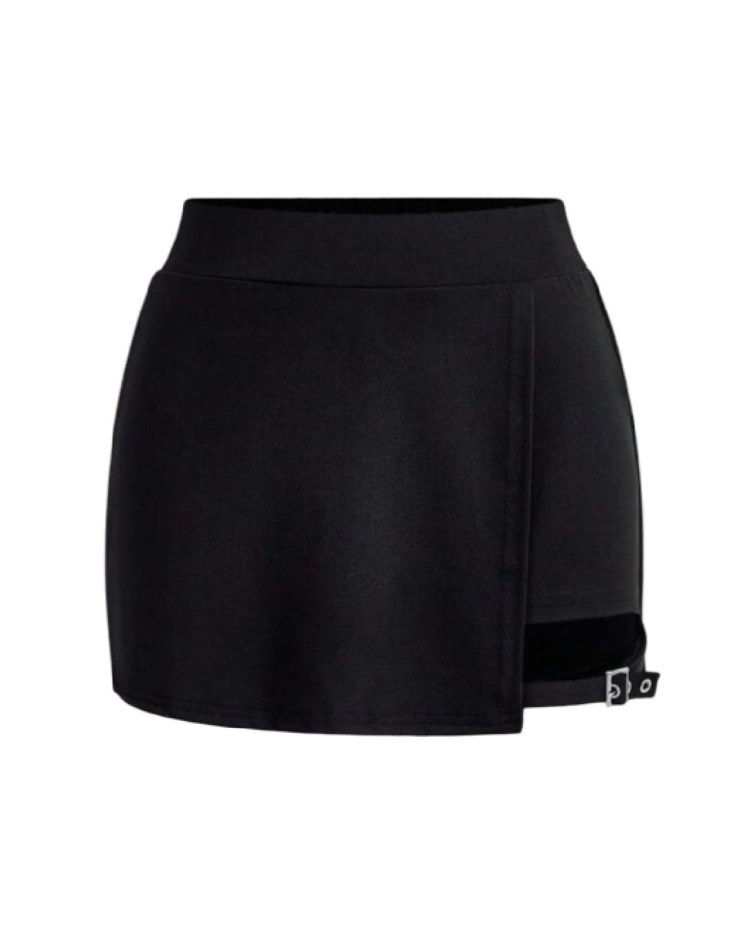 Falda pantalón con hebilla decorativa