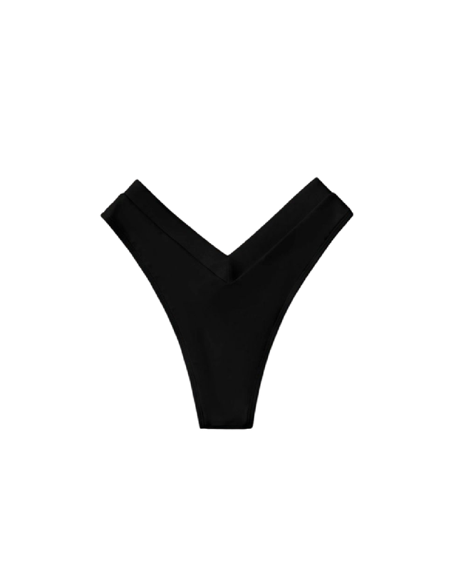 Bikini bottom negro, en V