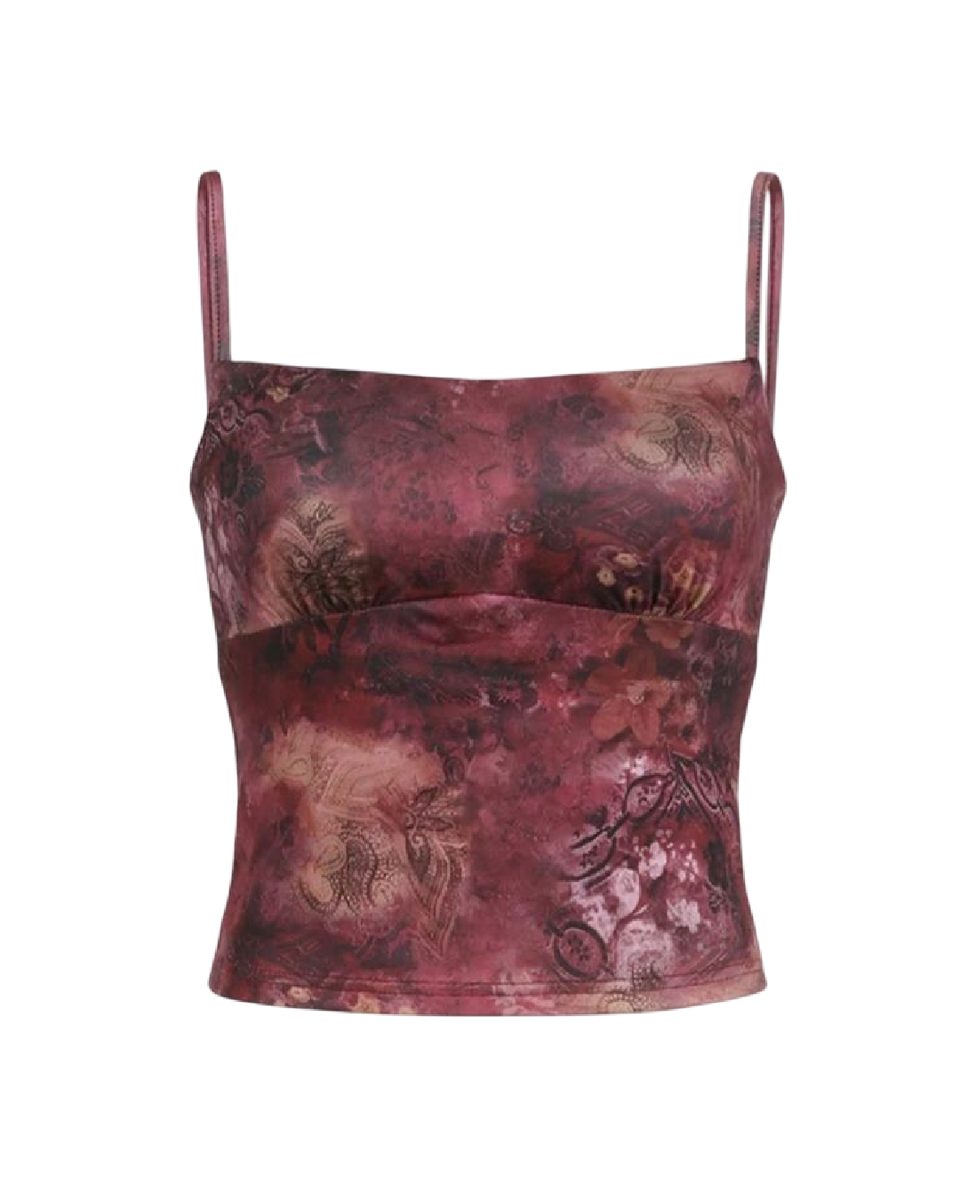 Top místico multicolor con estampado