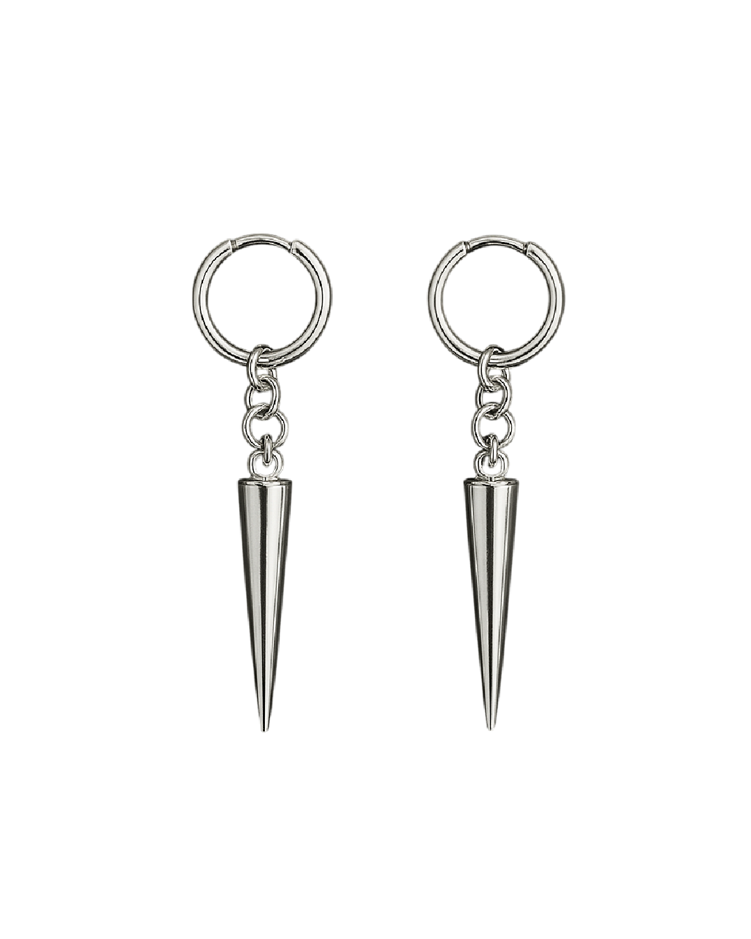 Aretes de púa grande – estilo industrial