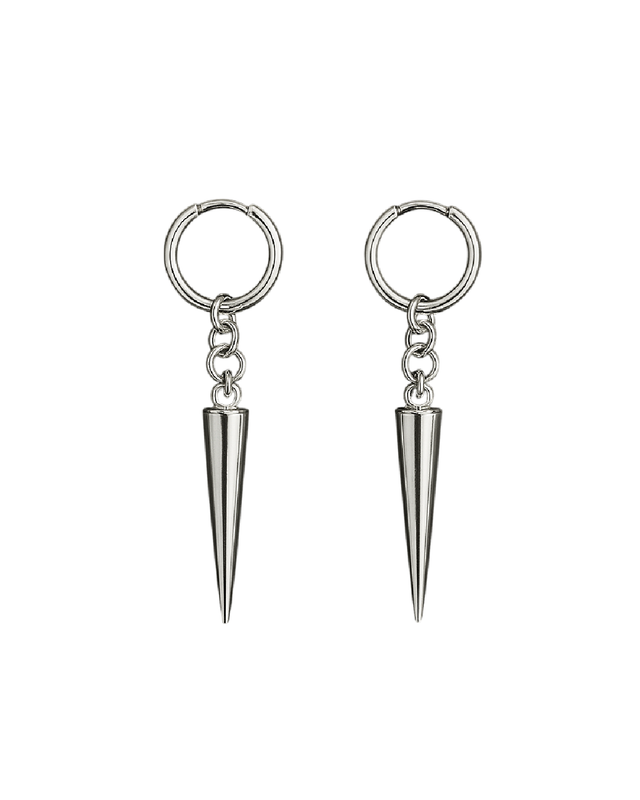 Aretes de púa grande – estilo industrial