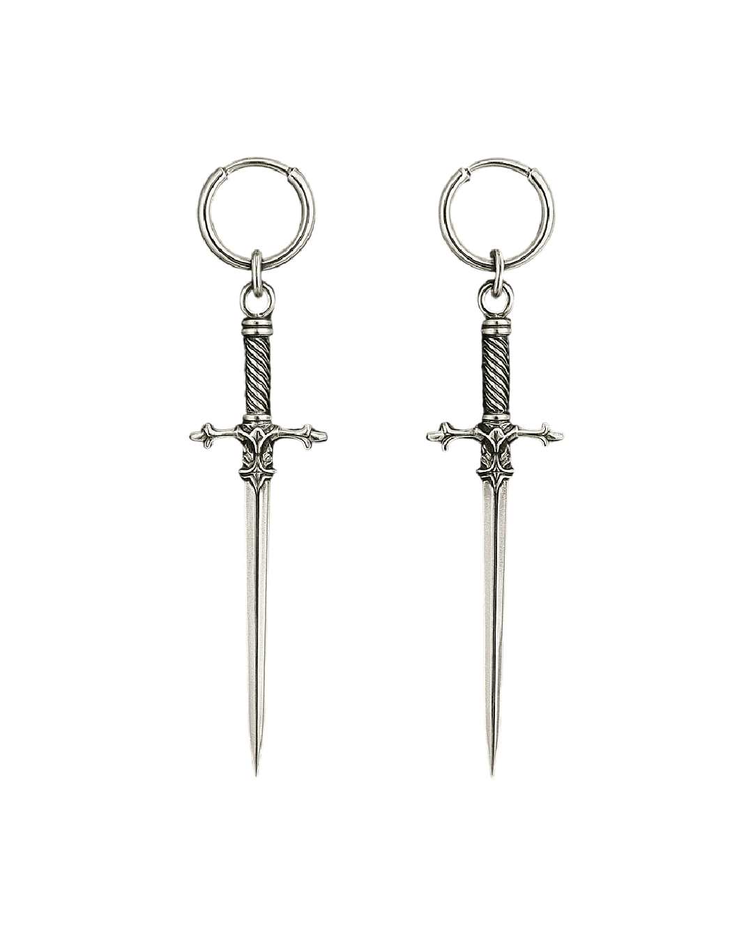 Aretes de espada grande