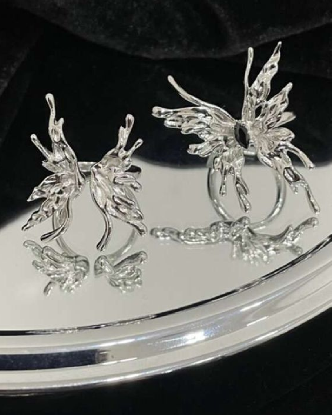 Anillos mariposa (par ajustable)
