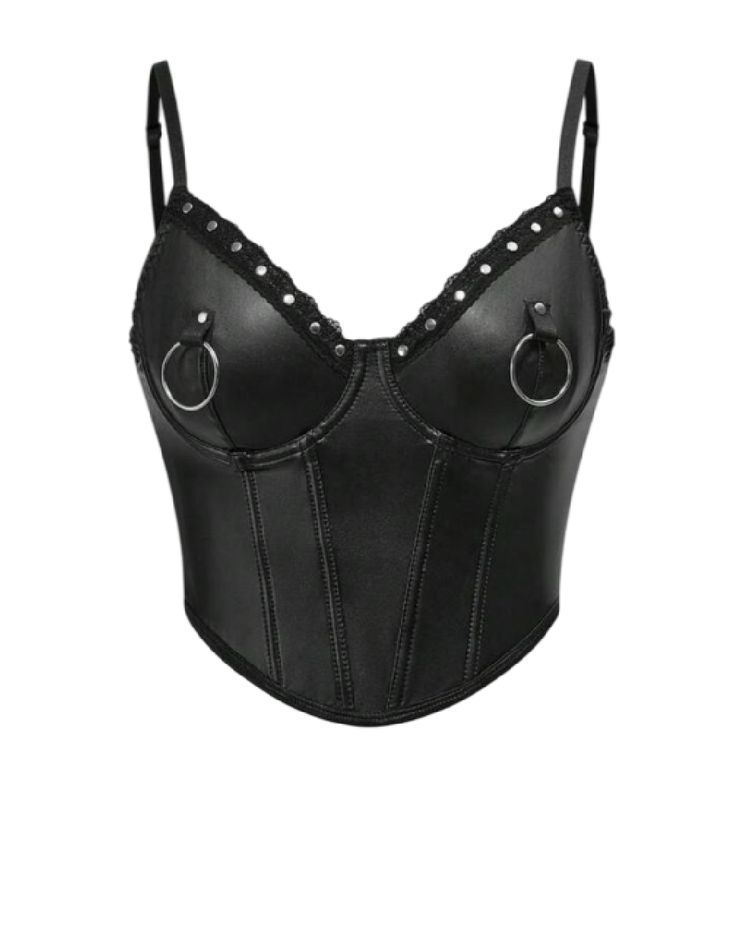 Bustier con remaches