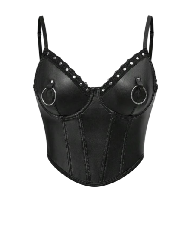Bustier con remaches