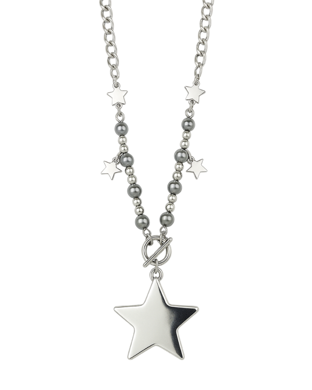 Collar de estrellas con dije central