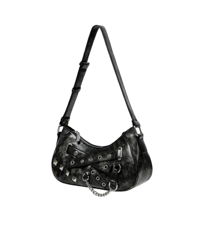 Bolso de Hombro con Remaches Estilo Vintage