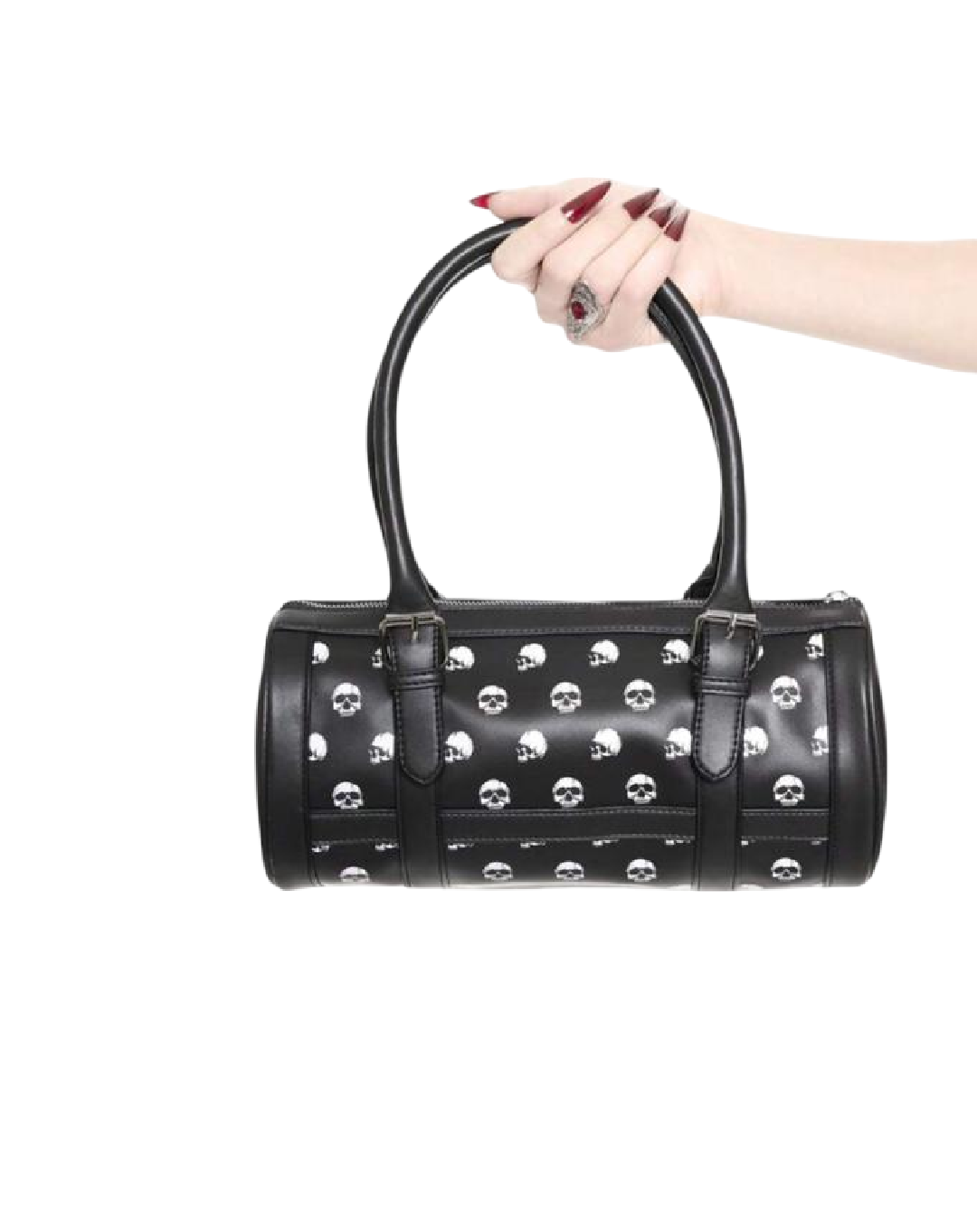 Bolso Estilo Baguette con Estampado de Calavera