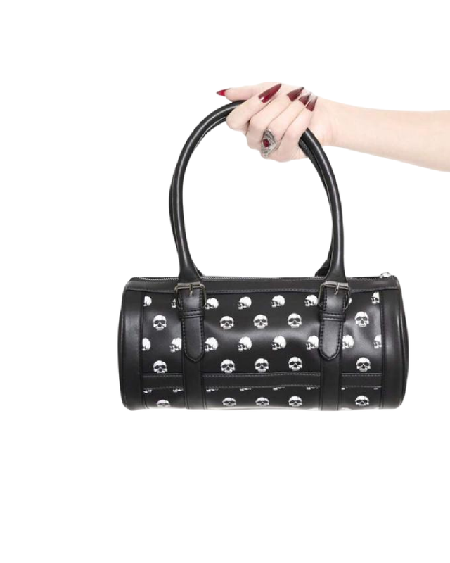 Bolso Estilo Baguette con Estampado de Calavera