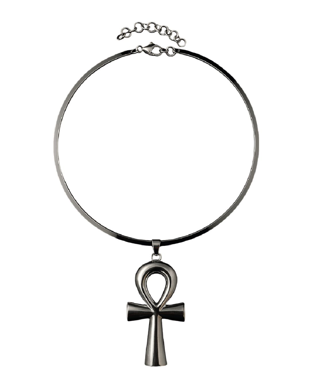 Collar con dije de Ankh intercambiable