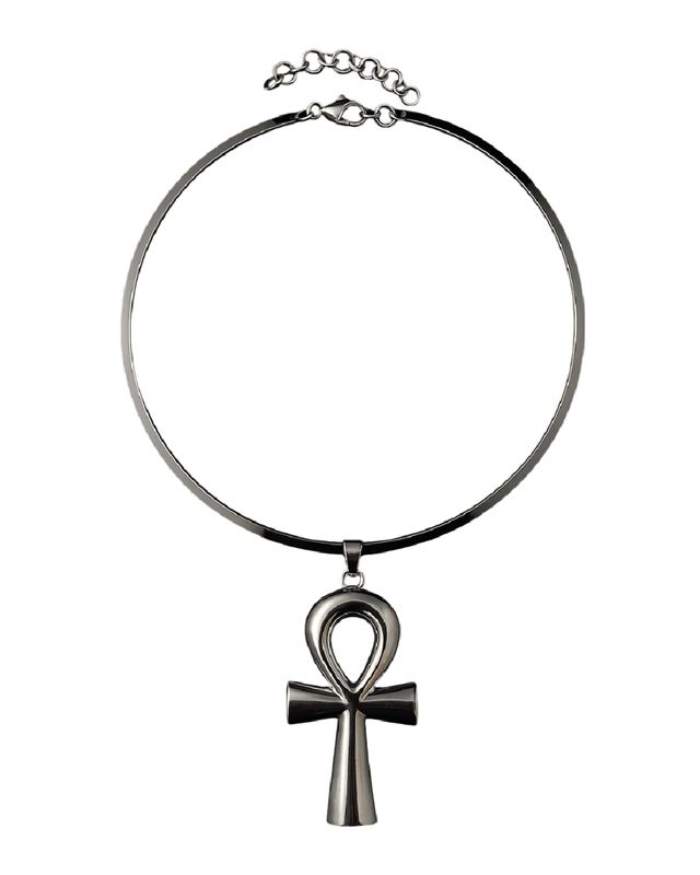 Collar con dije de Ankh intercambiable