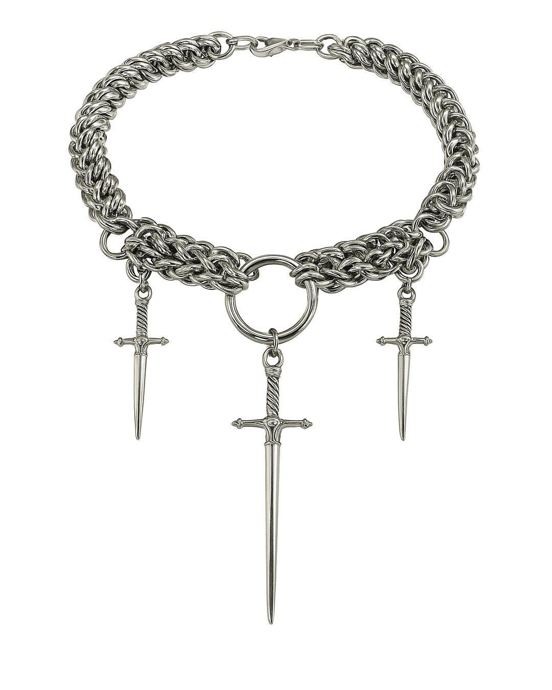 Choker chunky con diseño de espadas