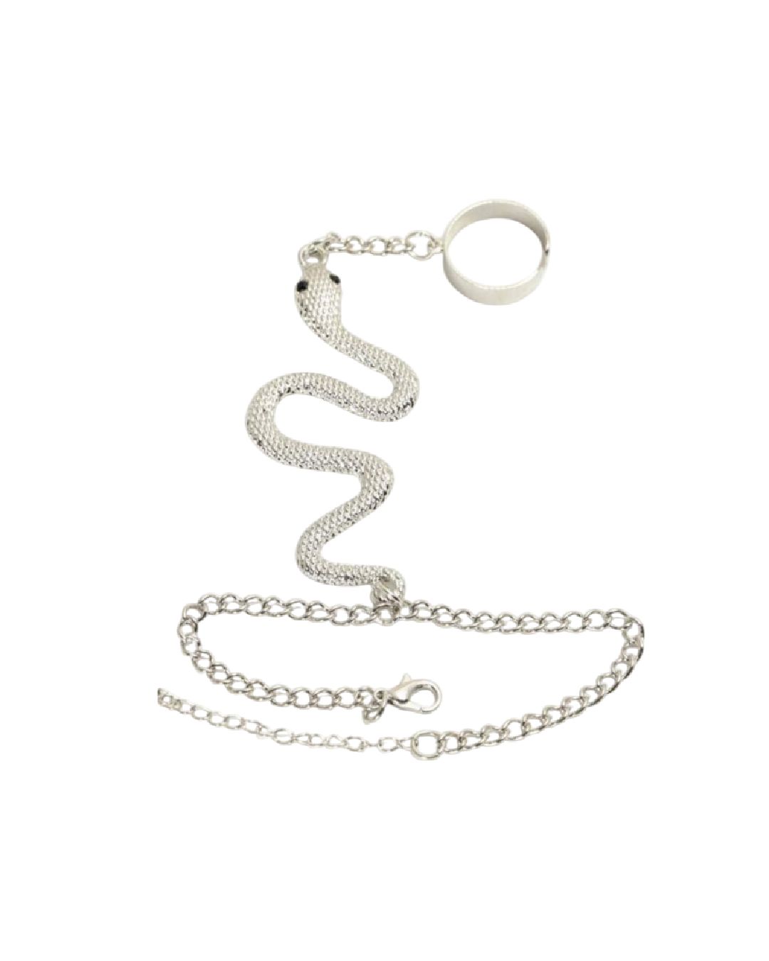 Pulsera con diseño de anillo de serpiente