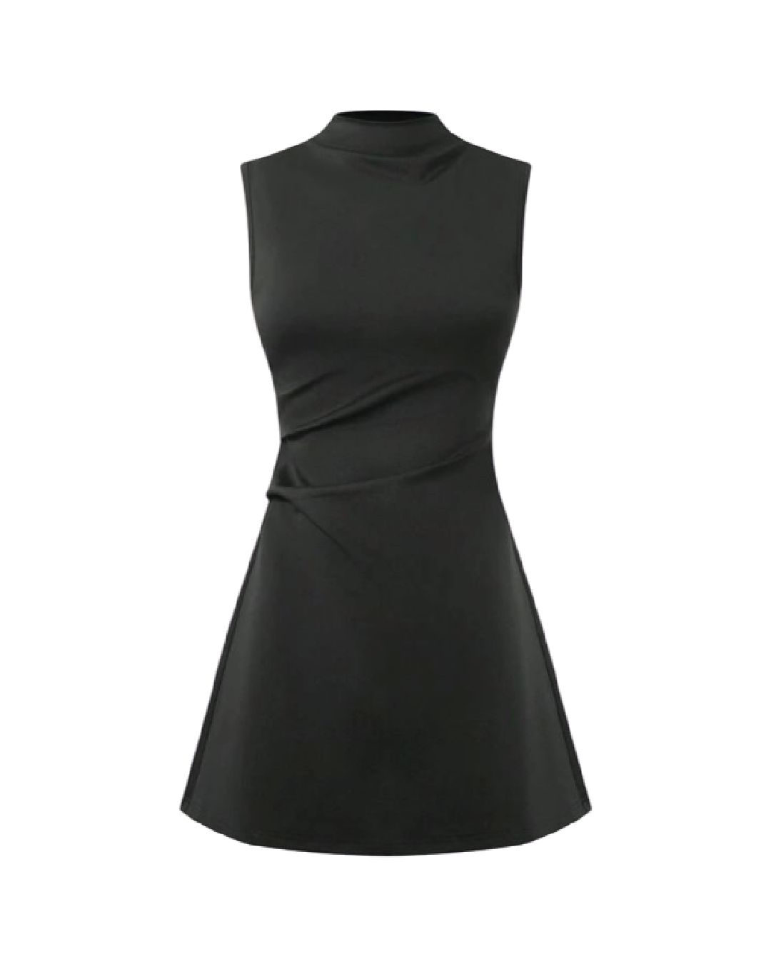 Vestido Corto con Cuello Moderno