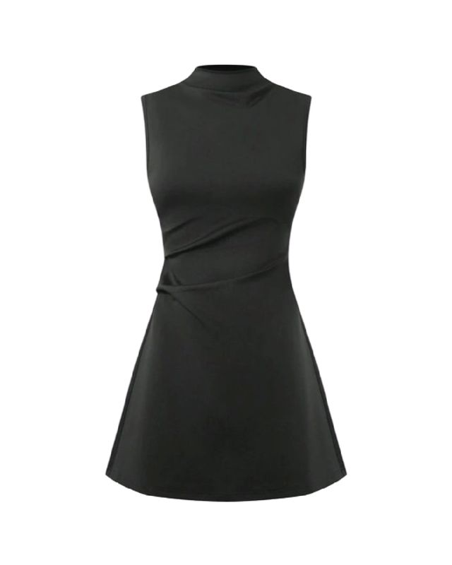 Vestido Corto con Cuello Moderno