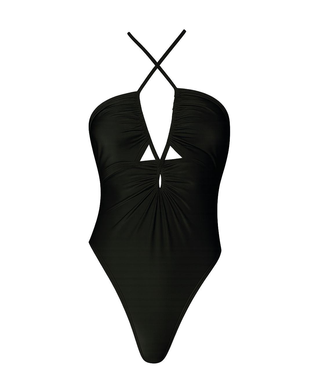 Body Halter con Cordón Frontal y Espalda Abierta