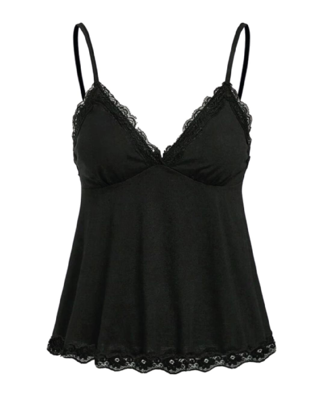 Top Estilo Fairycore con Encaje