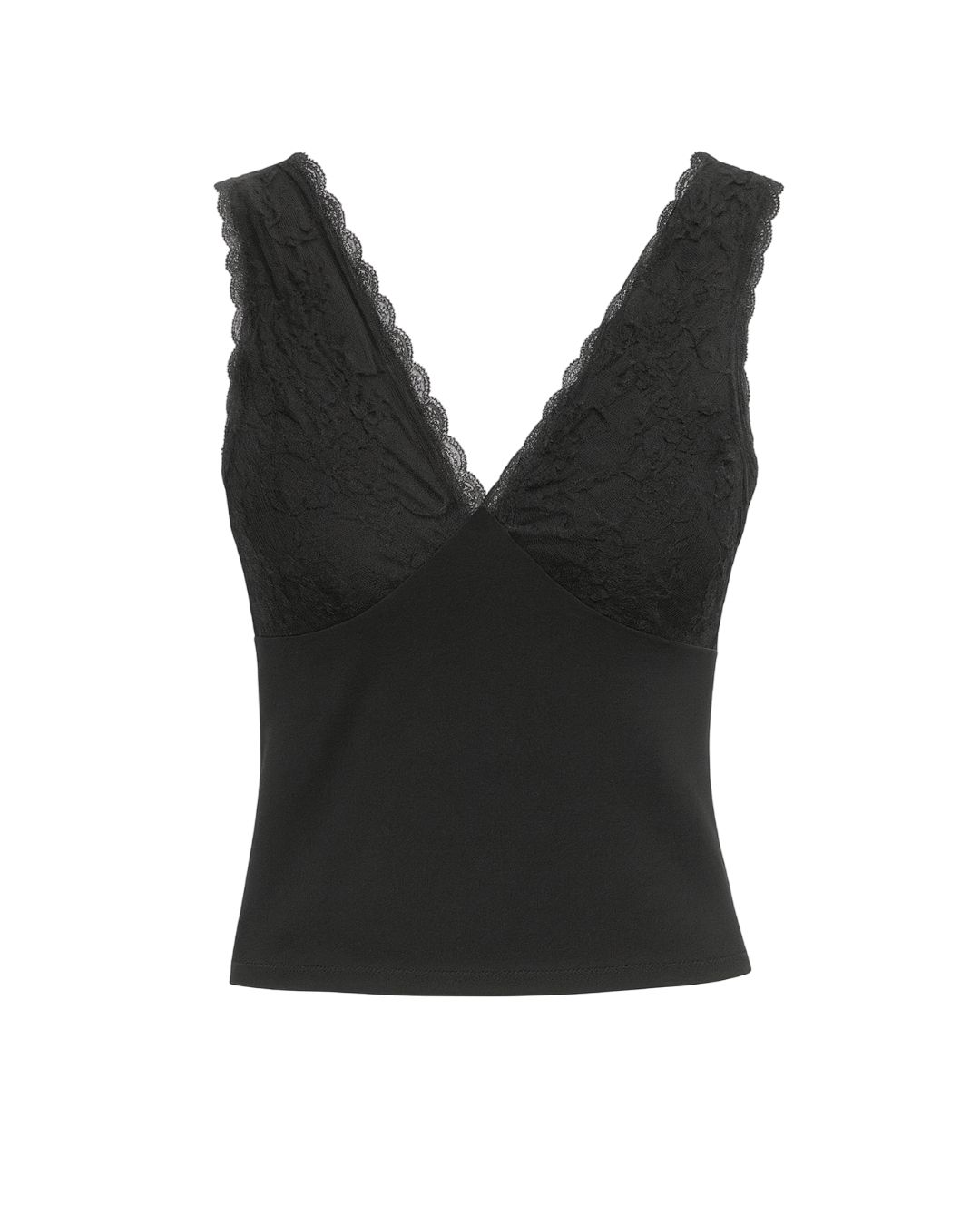 Top con encaje stretch