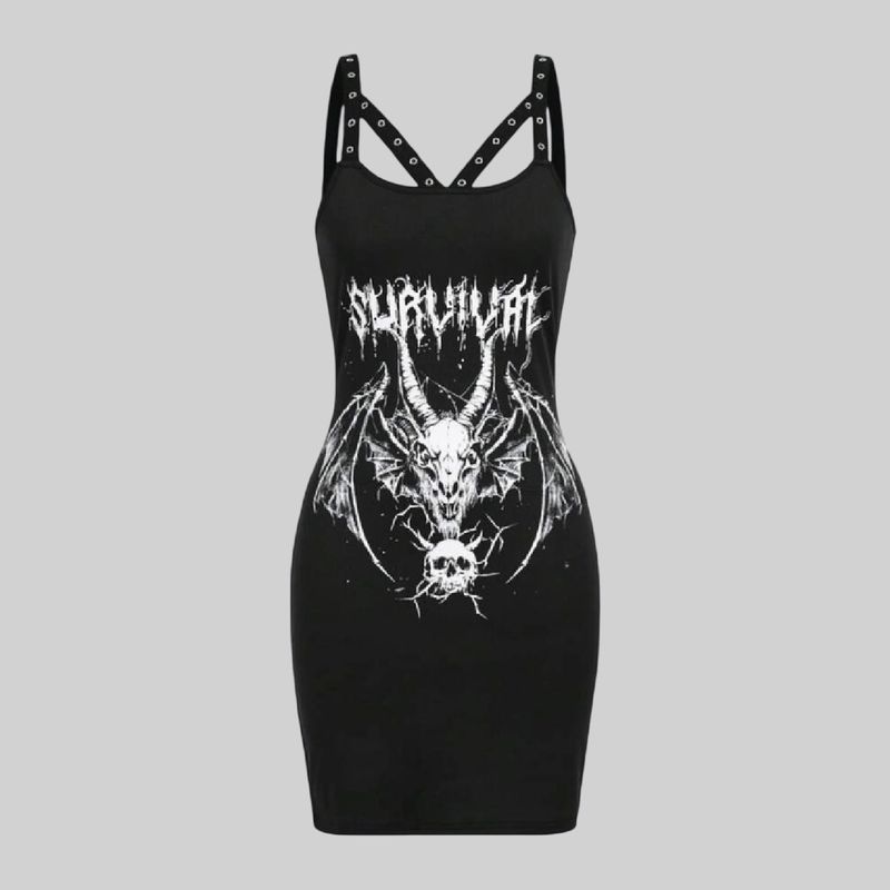 Vestido Gótico de Esqueleto