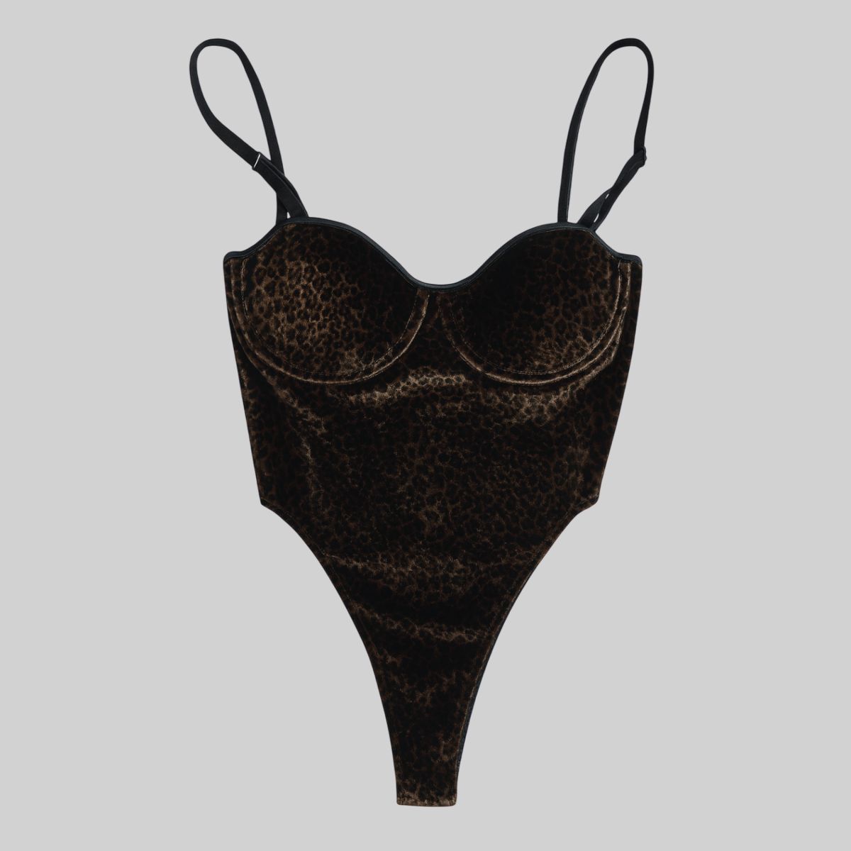 Body velvet animal print