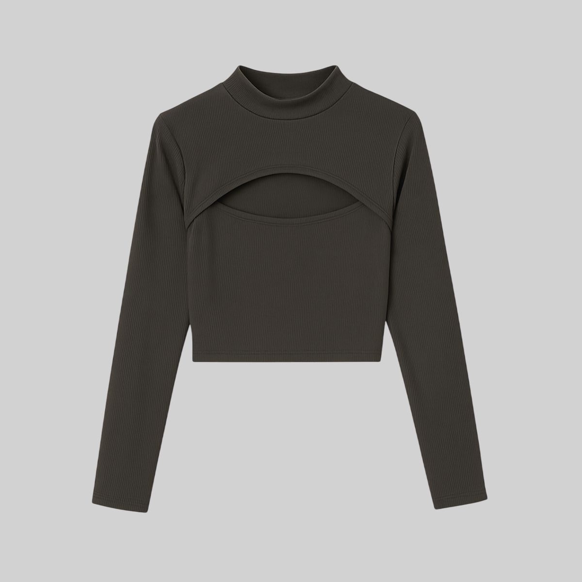 Blusa manga larga con abertura lateral