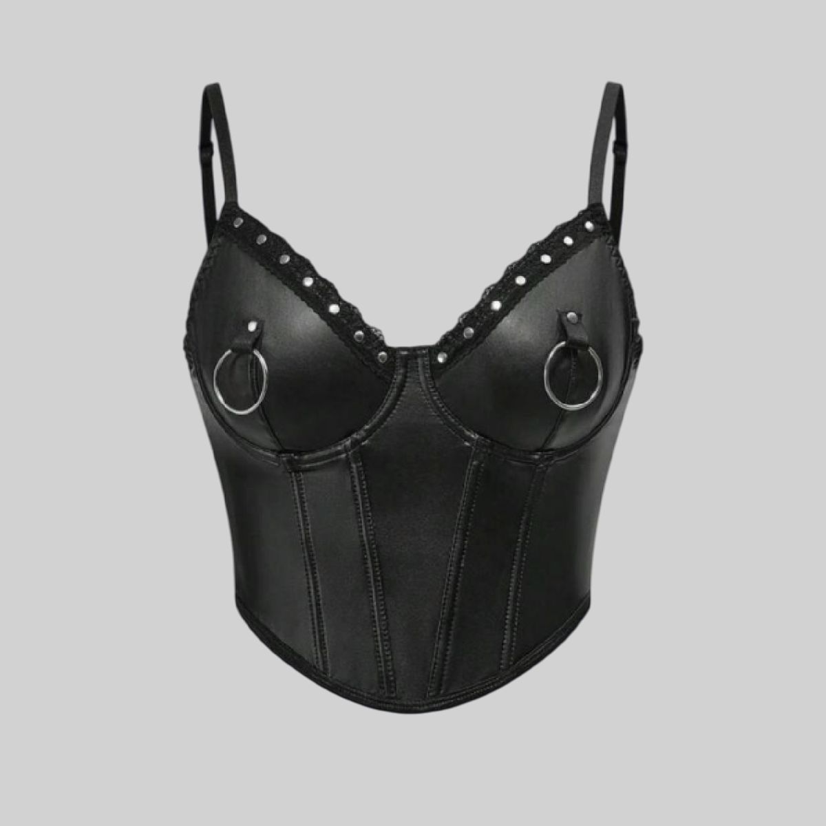 Bustier con remaches