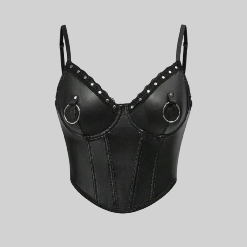 Bustier con remaches