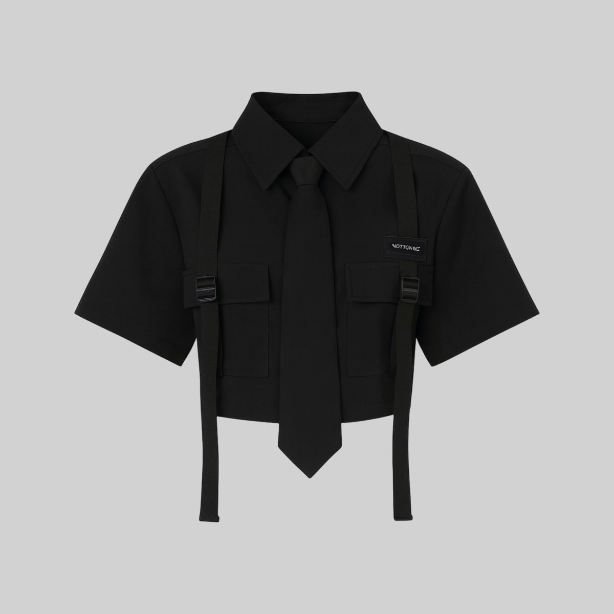 Blusa con botones y corbata incluida