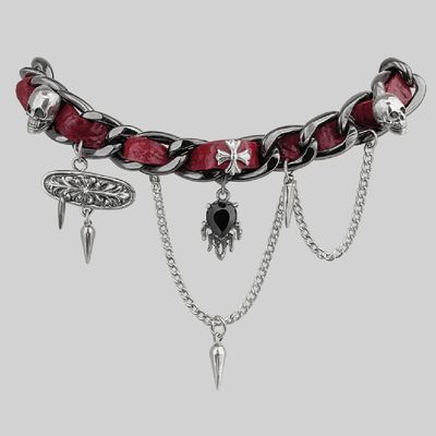 Choker chunky con dijes