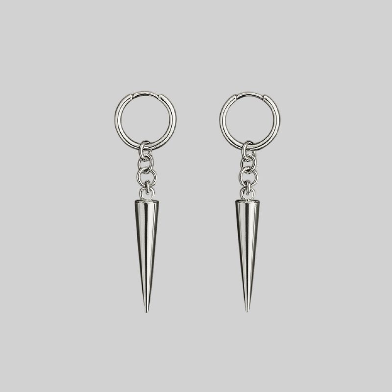 Aretes de púa grande – estilo industrial