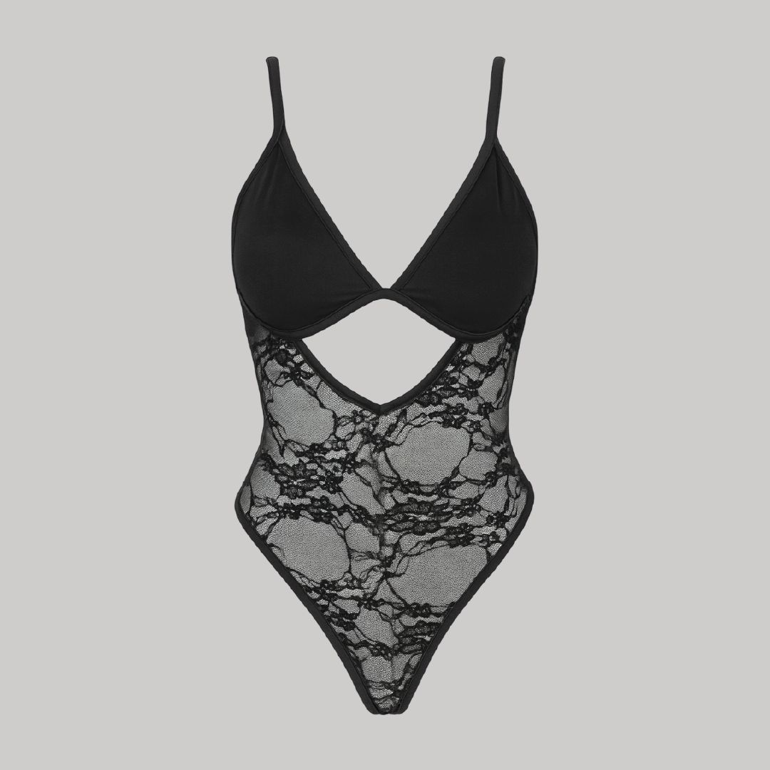 Body encaje transparente