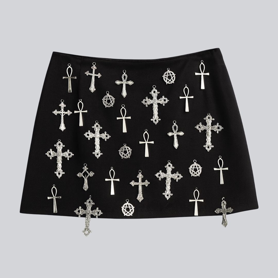 Falda de cruces skort
