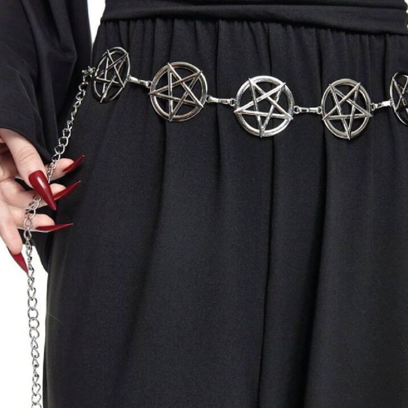 Cadena de cintura pentagrama