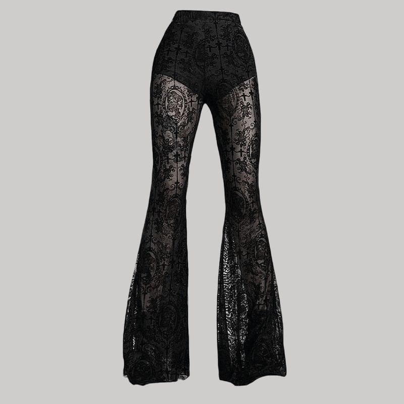 Pantalón campana con cruz + short interno