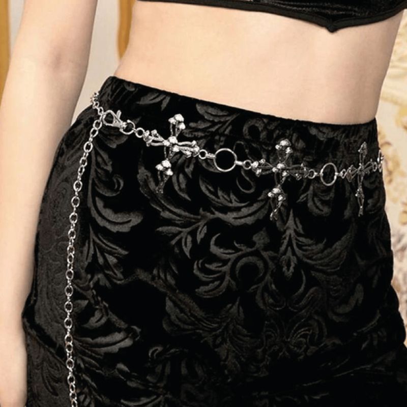 Cadena de cintura con cruz