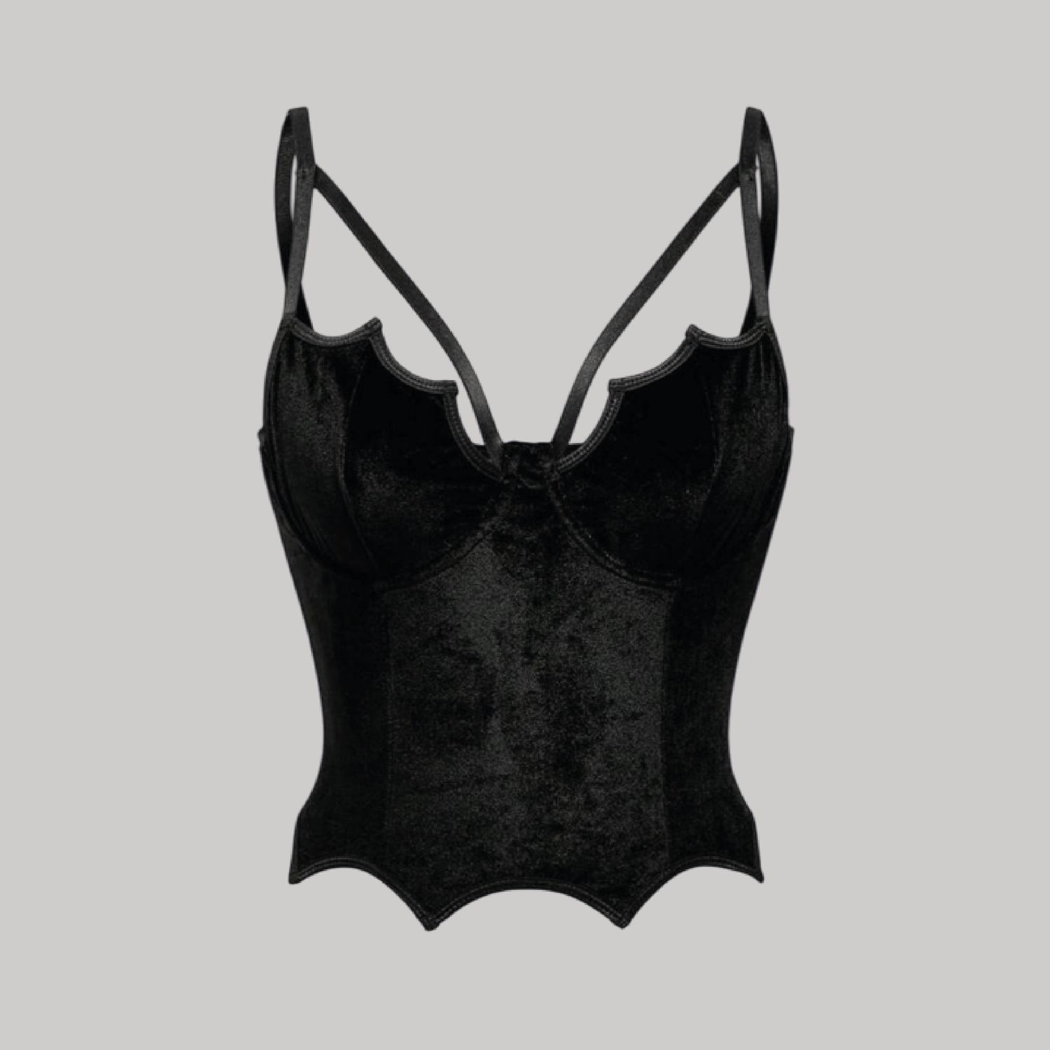 Bustier alas de murciélago – velvet