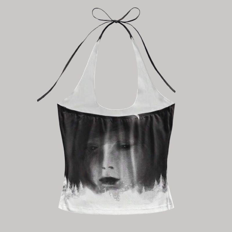 Top rostro duocolor ajustable