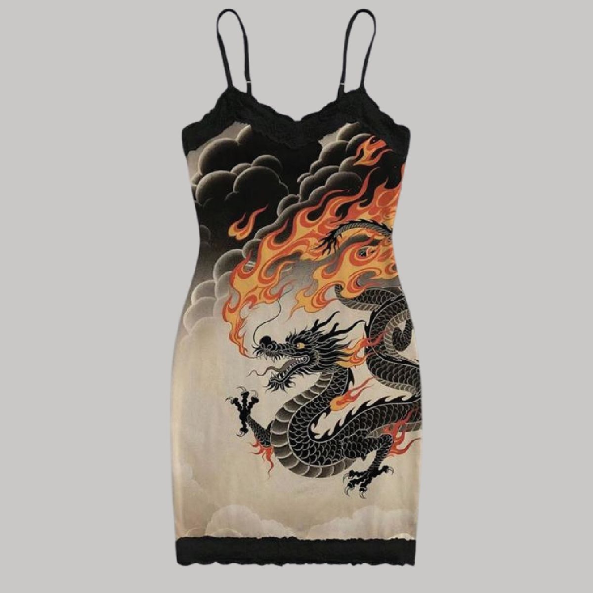 Vestido encaje dragón