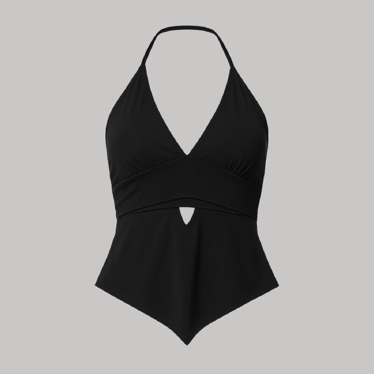 Top backless con abertura en V