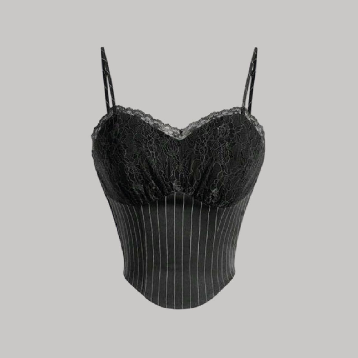 Bustier encaje líneas escultóricas