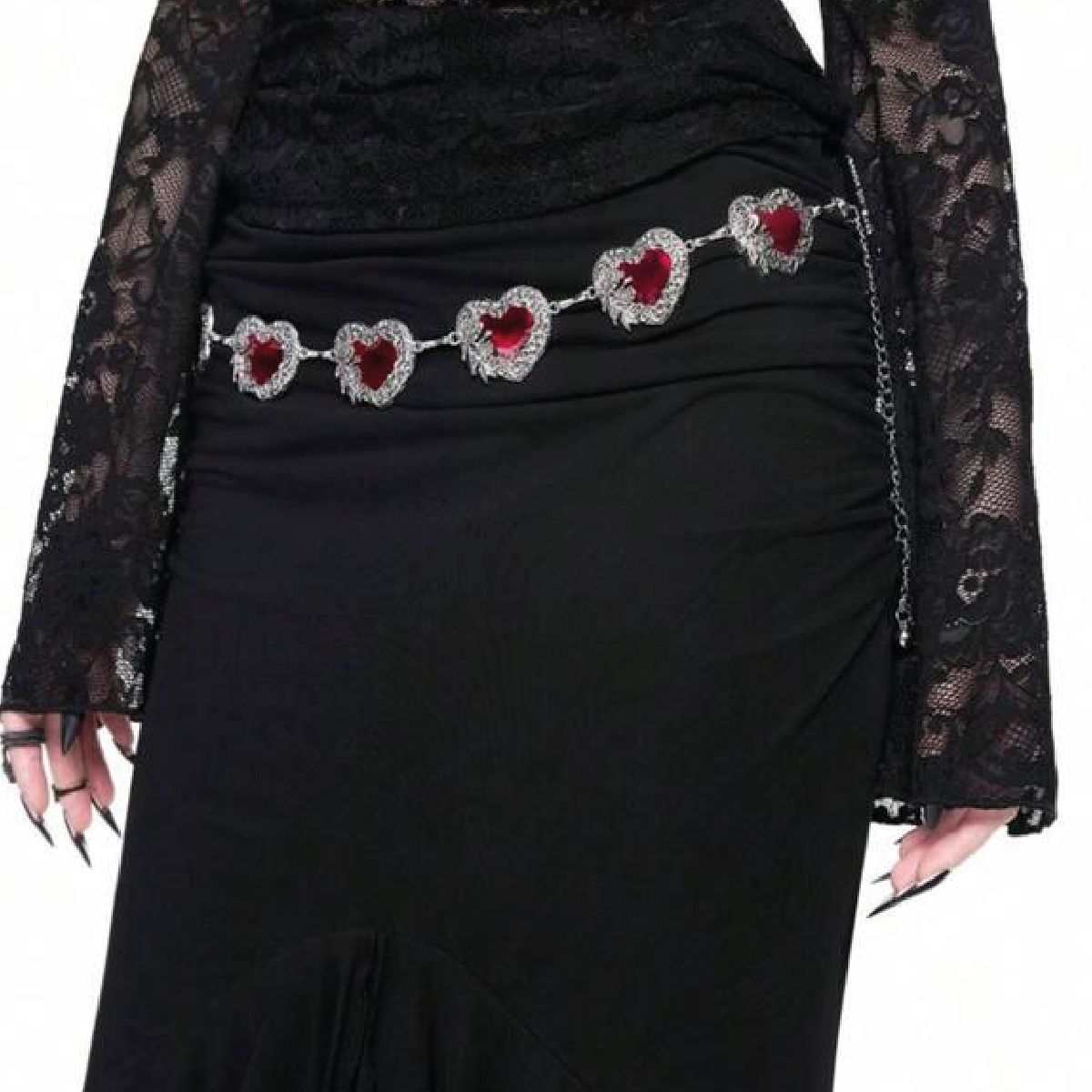 Cadena de cintura corazón (acero)