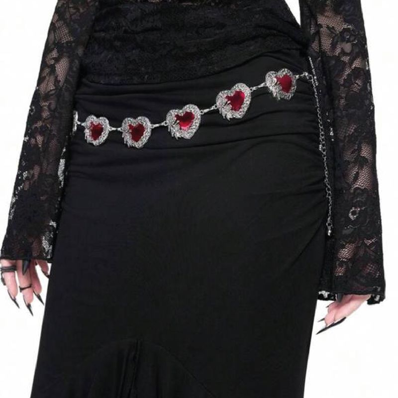 Cadena de cintura corazón (acero)