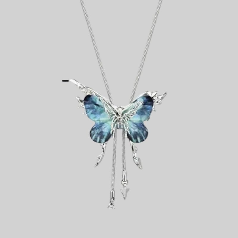 Collar de mariposa estilo multicolor