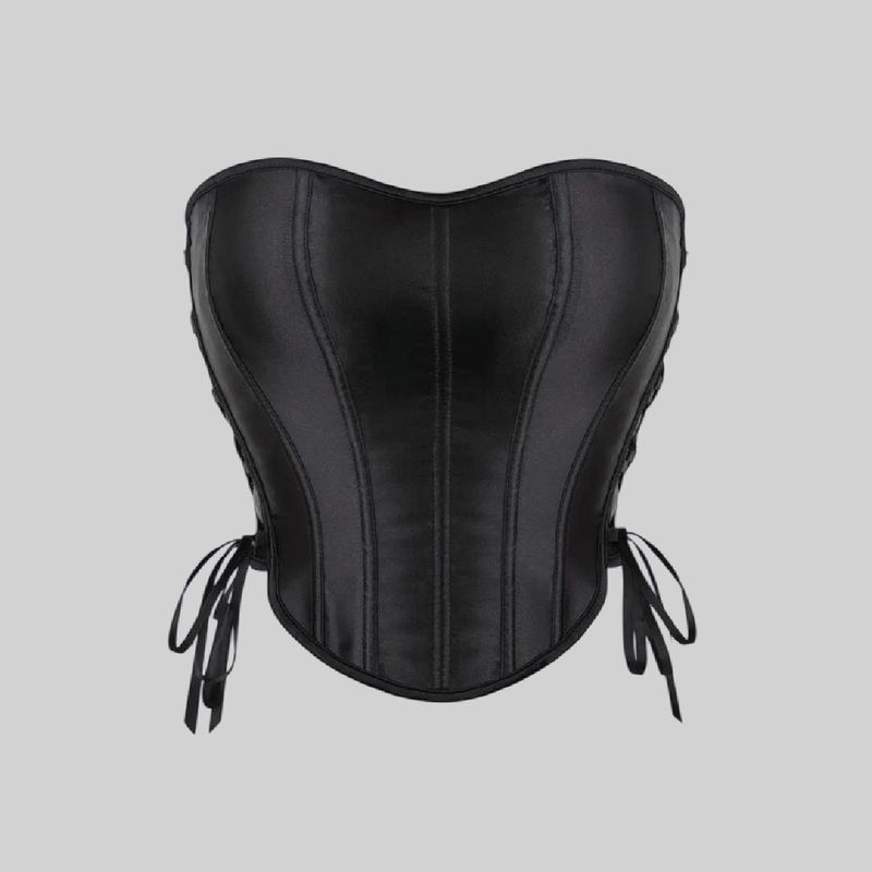 Bustier de cuerina sintética