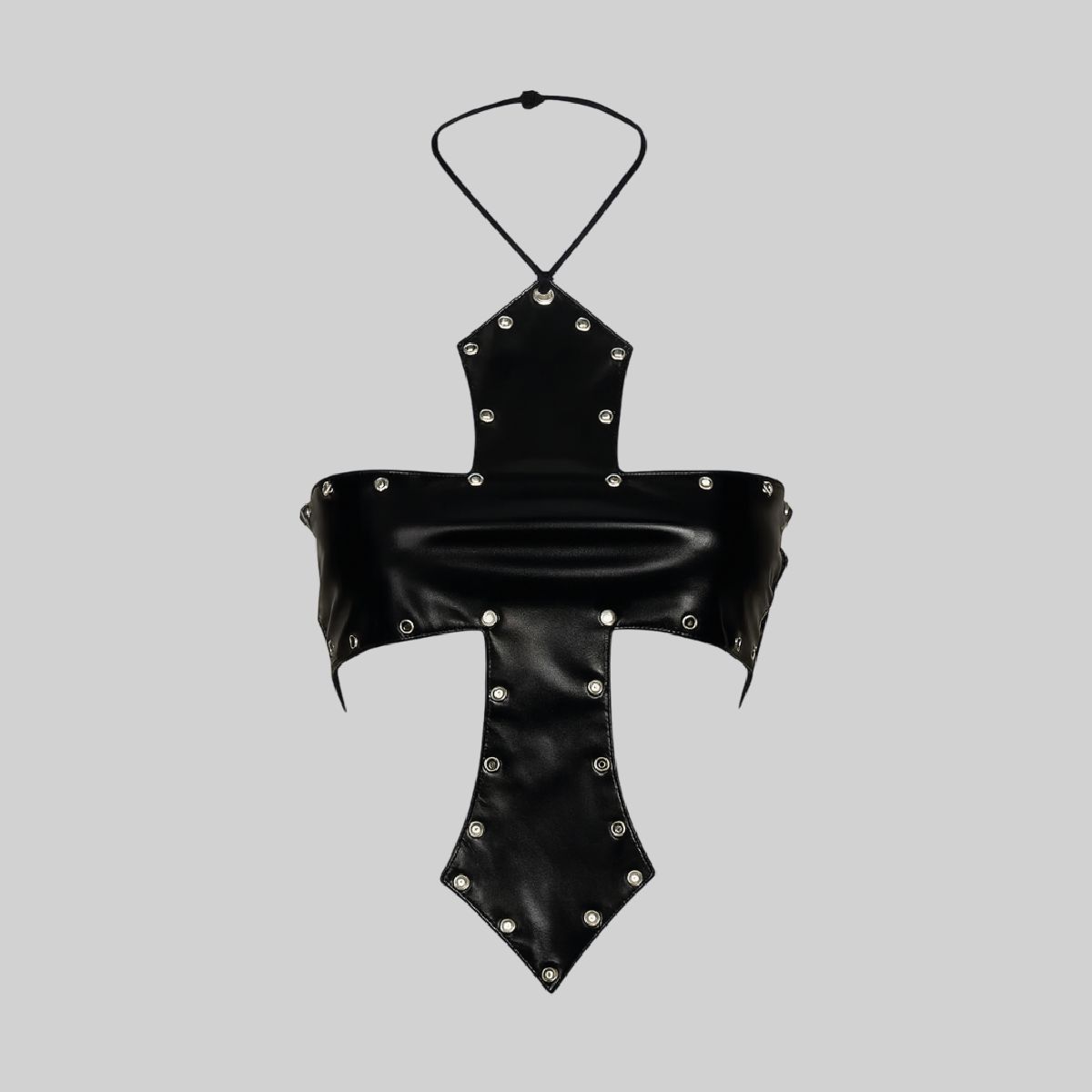 Top con diseño de cruz en látex