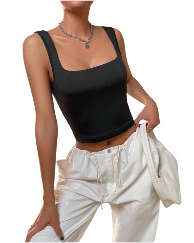 Top básico con cintas gruesas