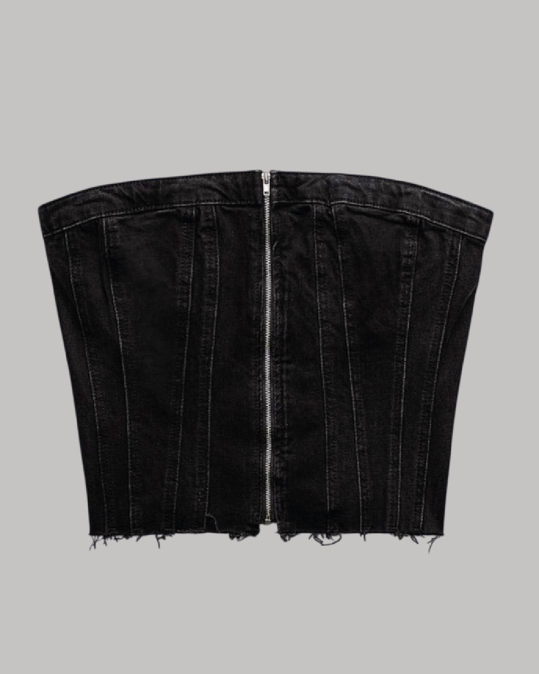 Top tubo estilo denim