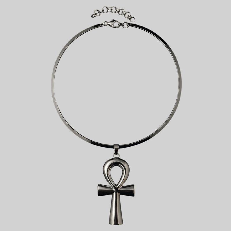 Collar con dije de Ankh intercambiable