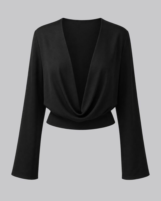 Blusa manga larga campana