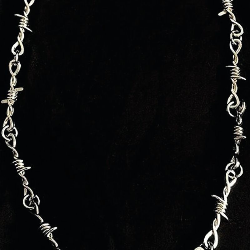Collar de cadenas alambre